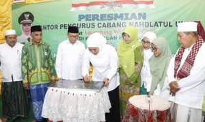 Kunjungan Kerja Ke Kepulauan Sumenep, Gubernur Jatim Resmikan Kantor PCNU Kangean