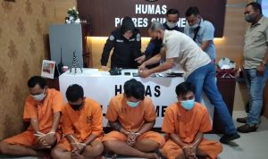 Baru Terima Barang dan Gelar Pesta Sabu, Empat Pemuda langsung diringkus Polisi