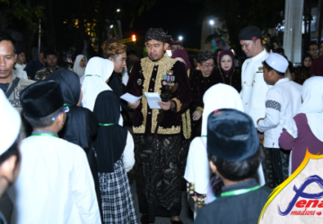Bupati Fauzi Gandeng Baznas Santuni 757 anak Yatim Sambut Hari Jadi ke-757